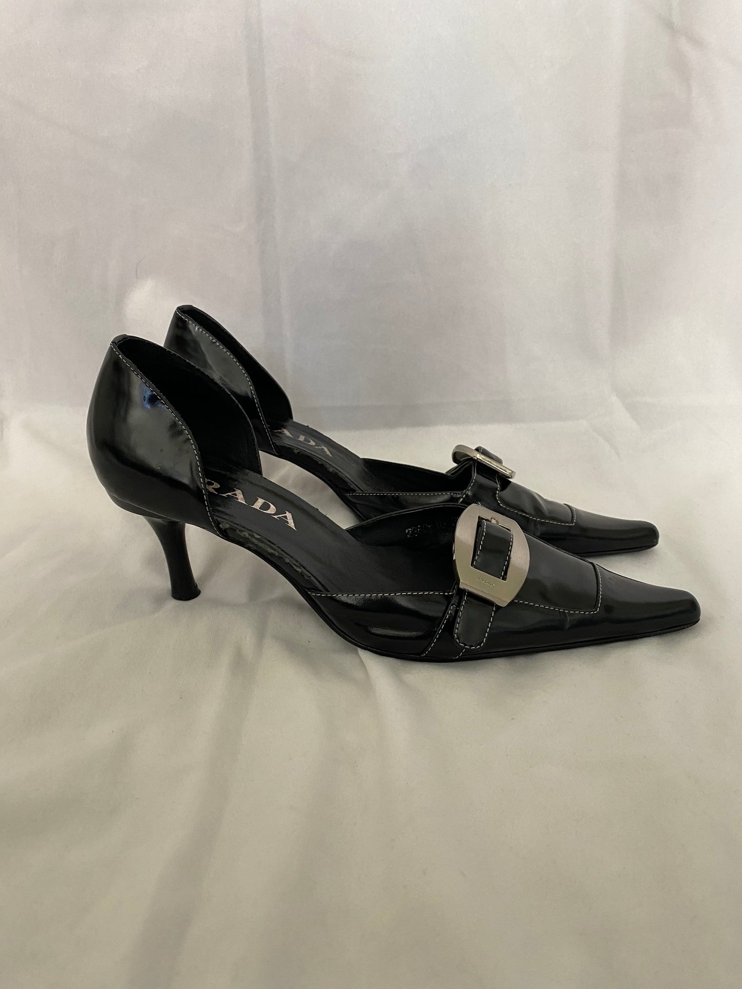 Vintage '90s Buckled Prada Heels