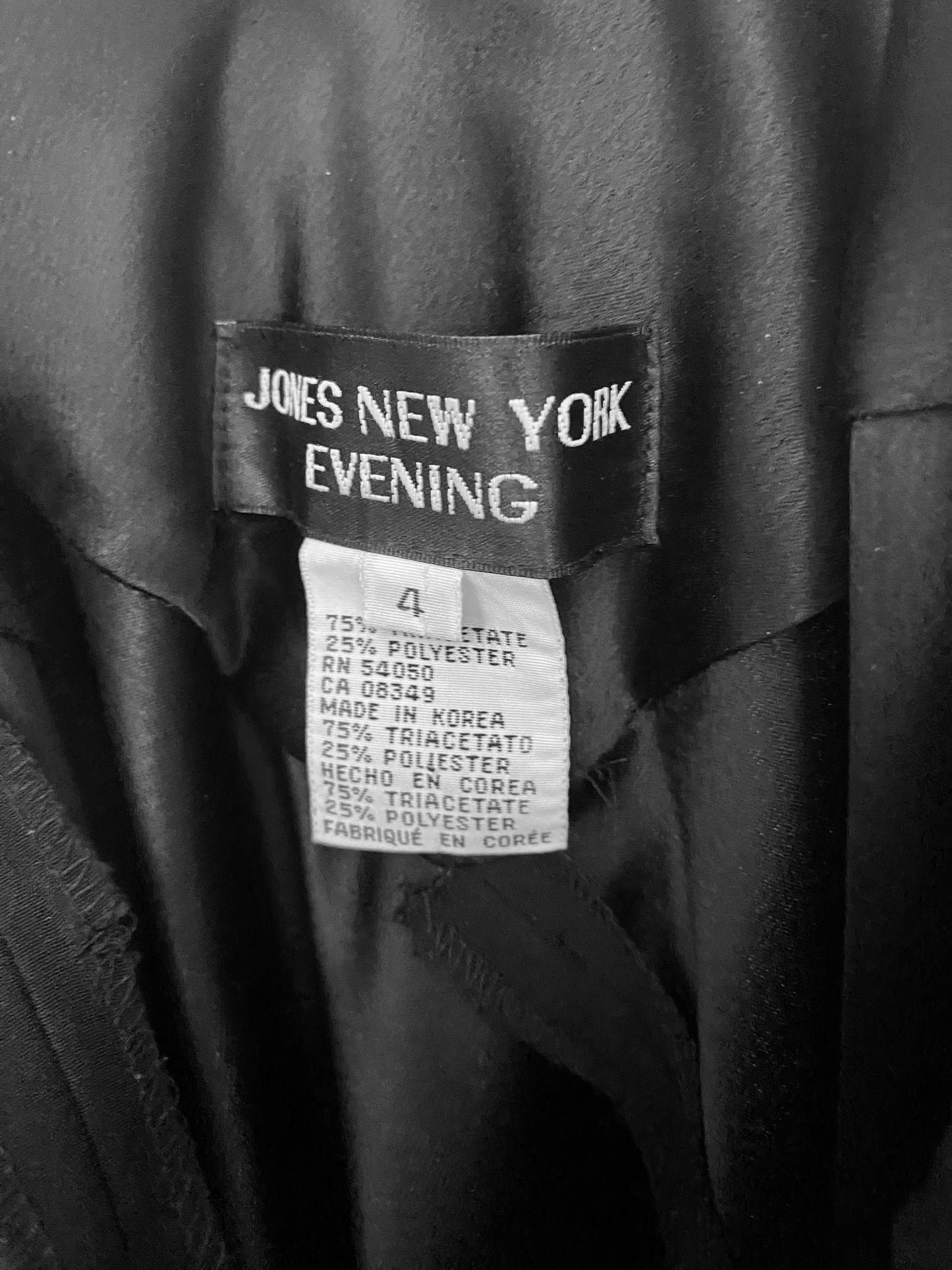 Vintage '90s Jones New York Black Maxi Dress