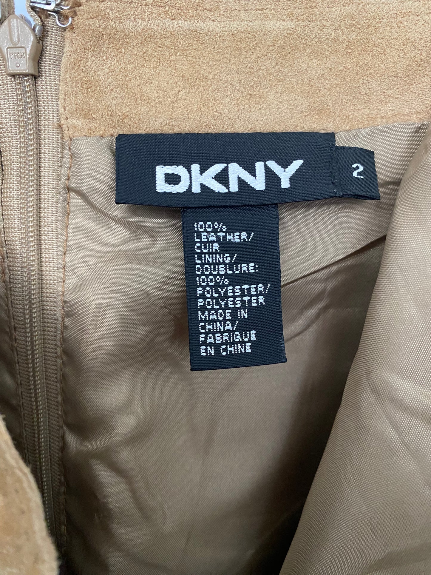 Vintage DKNY Suede Midi Skirt