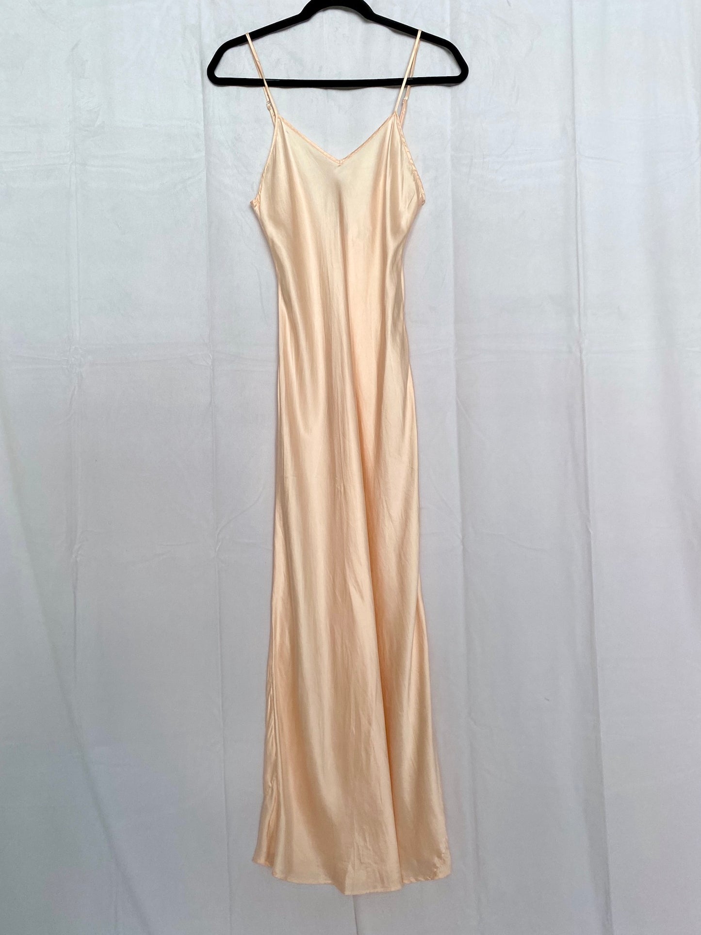 Vintage Silk Maxi Slip Dress